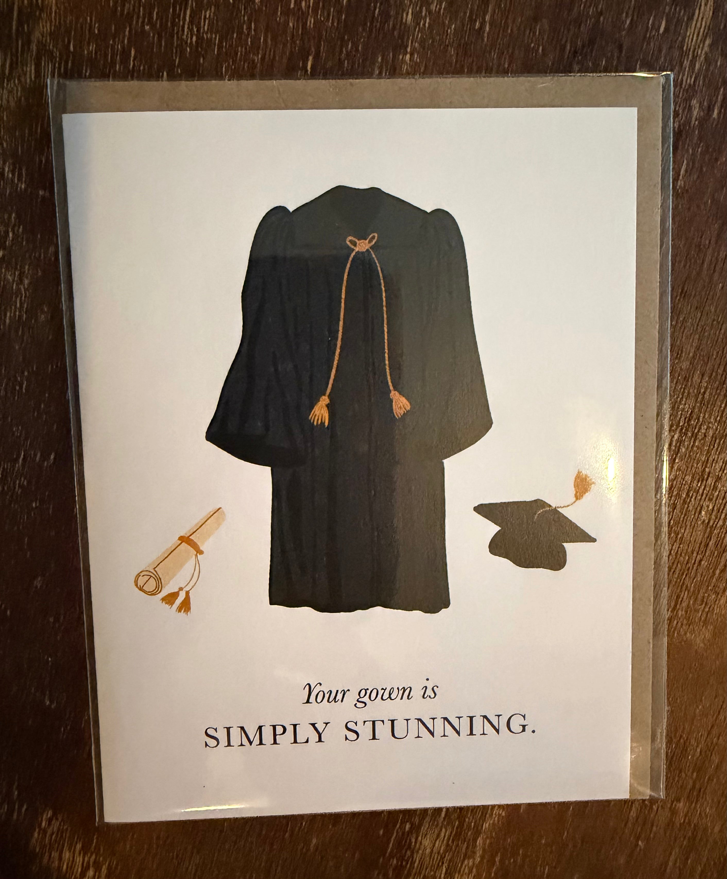 Your gown is SIMPLY STUNNING. Grad Card – The Hamlet British Store