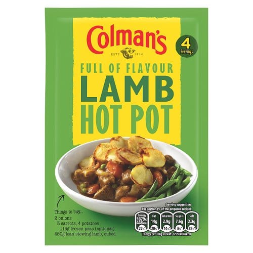 Colmans Lamb Hotpot Sauce Mix 41g – The Hamlet British Store