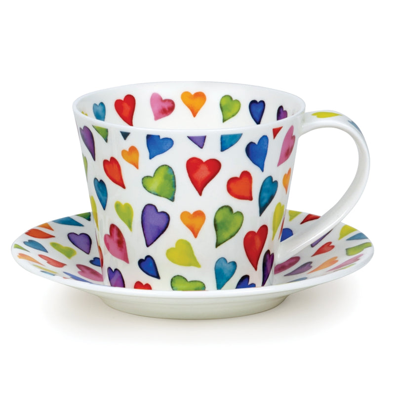 Dunoon Islay Warm Hearts Cup & Saucer