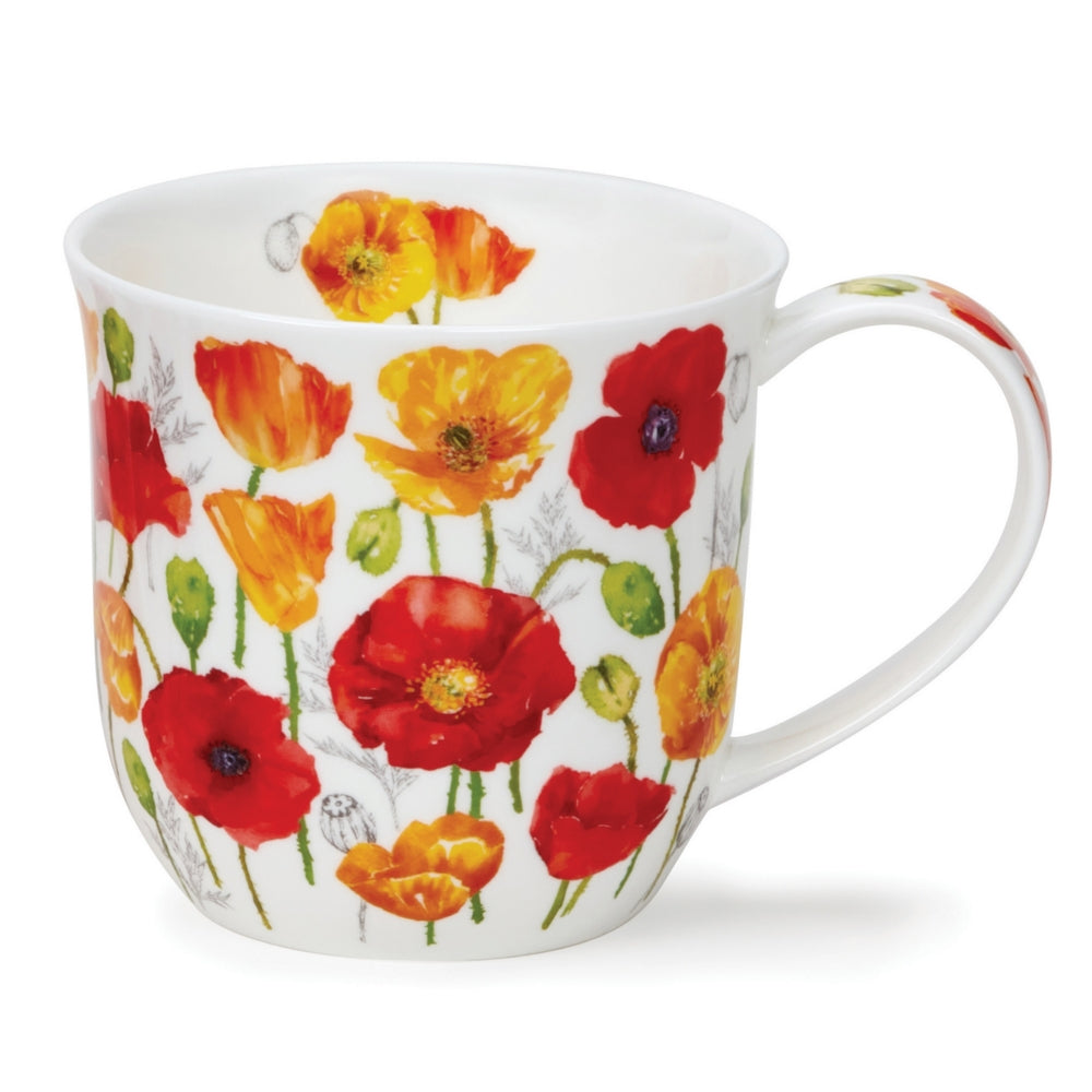 Dunoon Cumbrae Meadow Poppies Yellow Mug