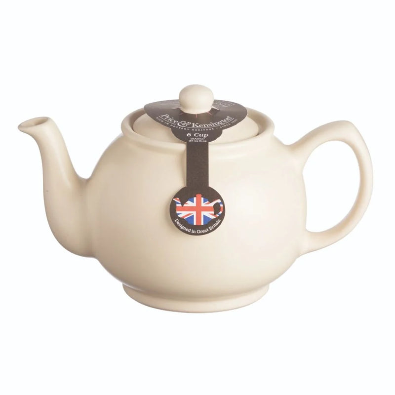 Price & Kensington Matte Cream 6 Cup Teapot