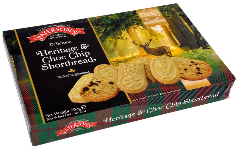 Patersons Heritage Chocolate Chip Shortbread 500g