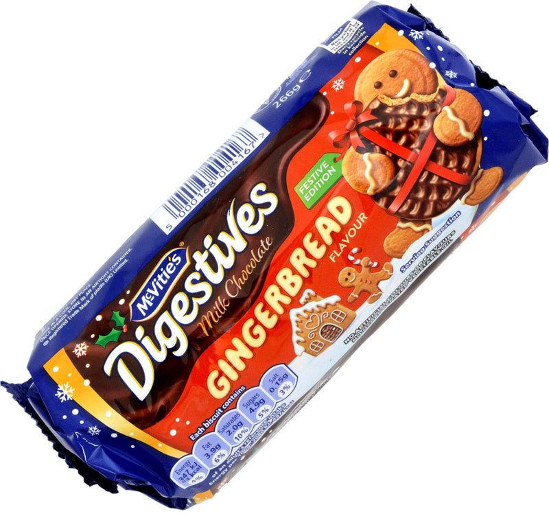 McVities Gingerbread Chocolate Digestives 266g