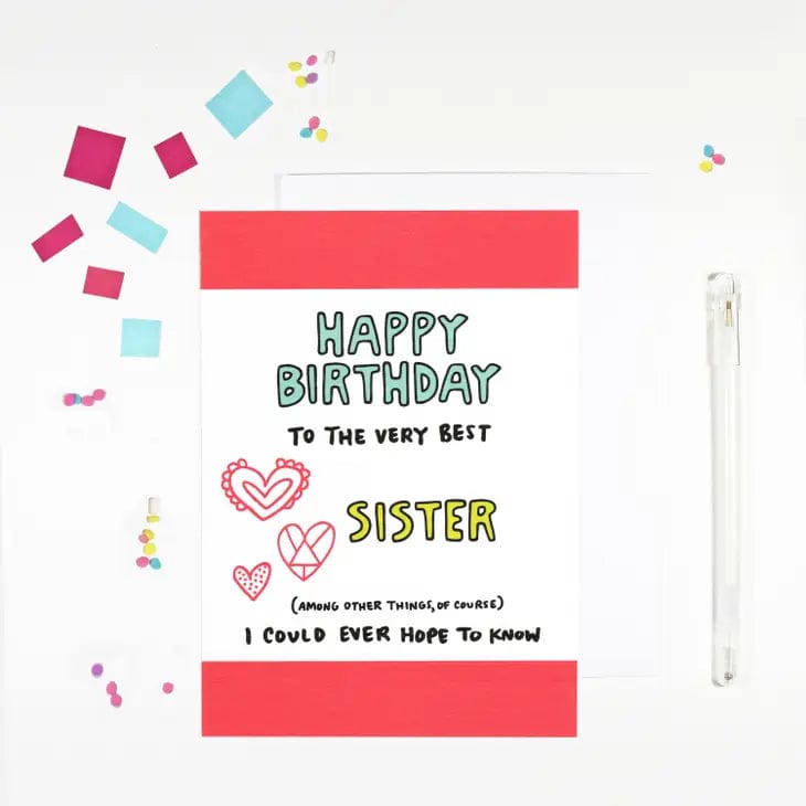Happy Birthday To The Very Best Sister Card
