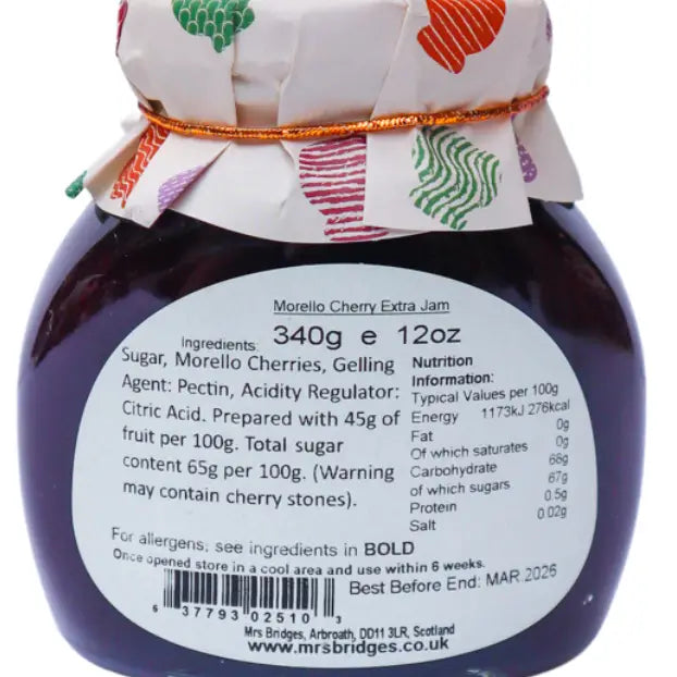 Mrs. Bridges Morello Cherry Preserve 340g