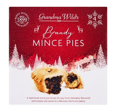 Grandma Wild Brandy Mince Pies 4 pack 232g