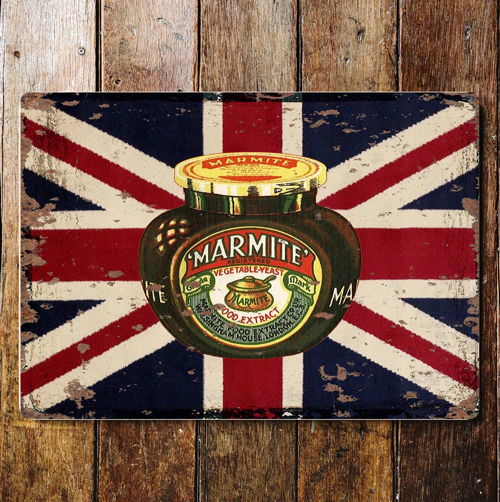 Vintage Marmite Metal Sign 8"x10"