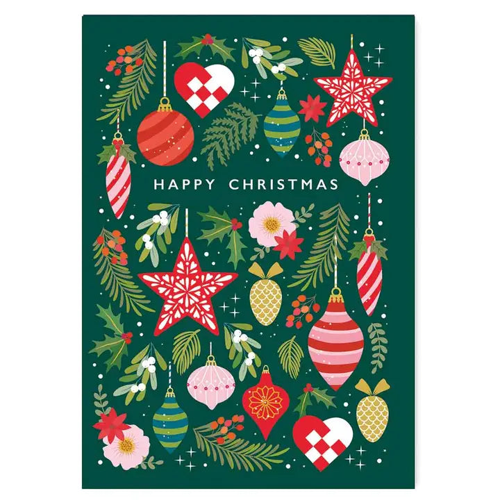 Christmas Baubles Card