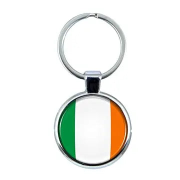 Irish Flag Round Keyring