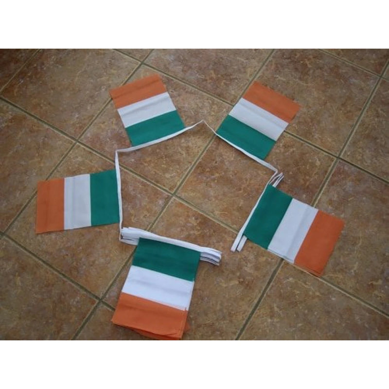 Ireland Tri-Colour Bunting 20 Flags