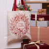 Victoria Eggs - Christmas Wreath Canvas Bag