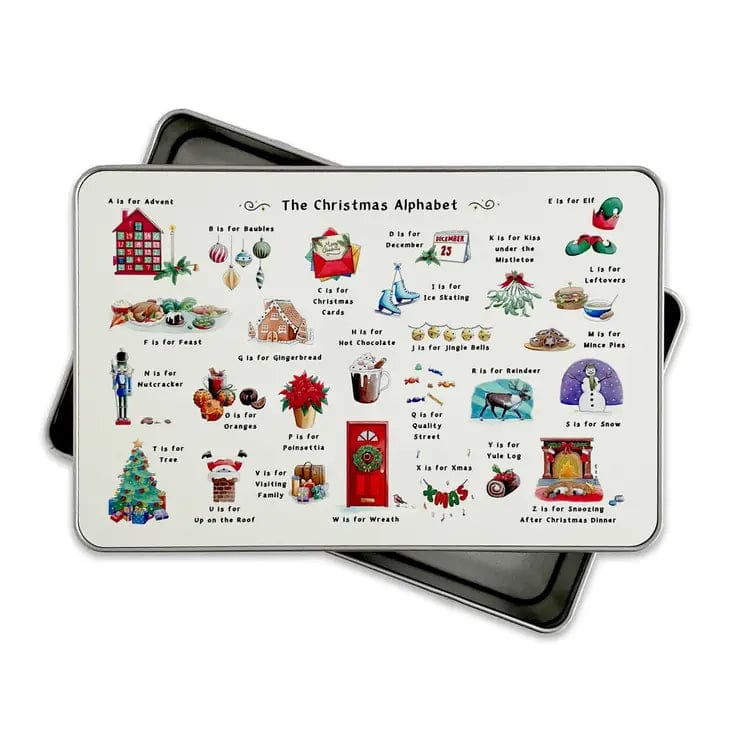 The Christmas Alphabet Storage Tin