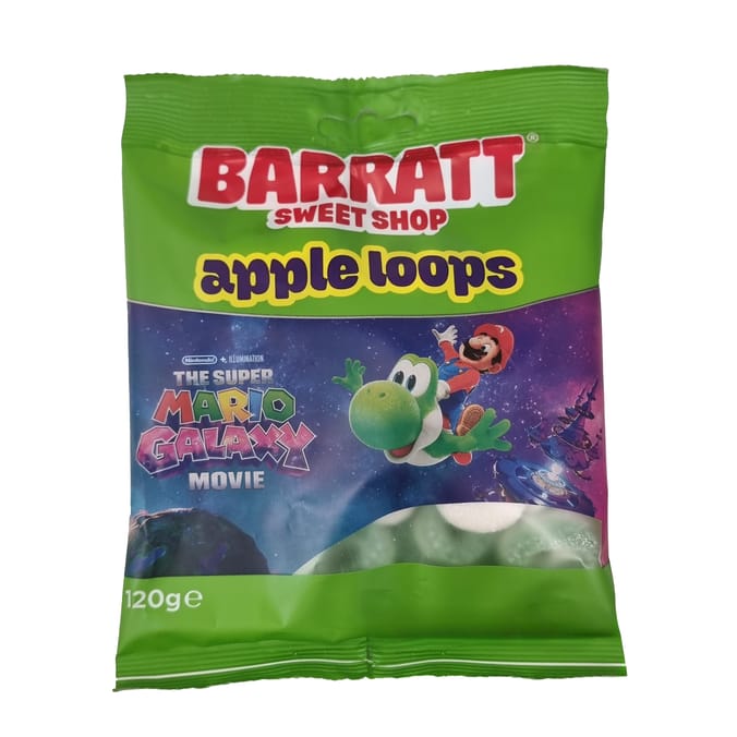 Barratt Super Mario Galaxy Apple Loops 120g