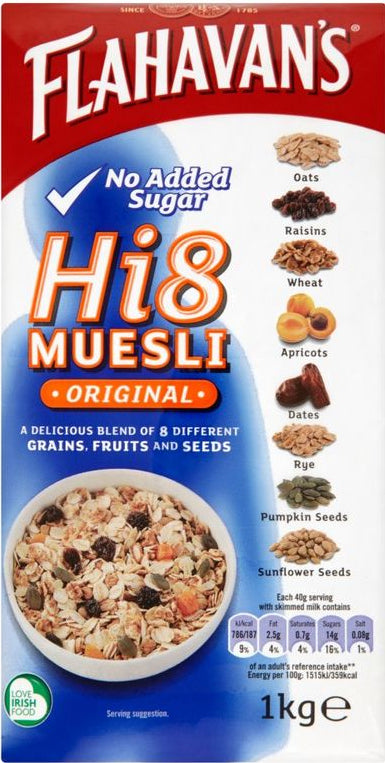 Flahavans Hi 8 Muesli 1Kg