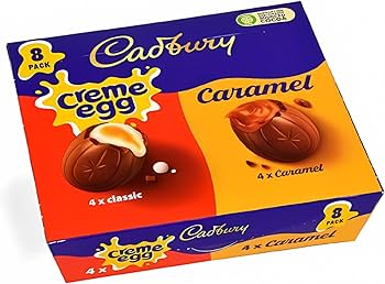 Cadbury Mixed Creme and Caramel Eggs 8 Pack 320g