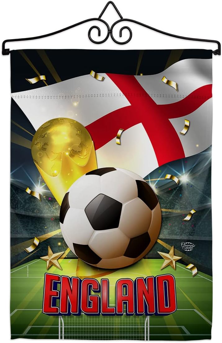 World Cup England Soccer Garden Flag 13"x18.5"
