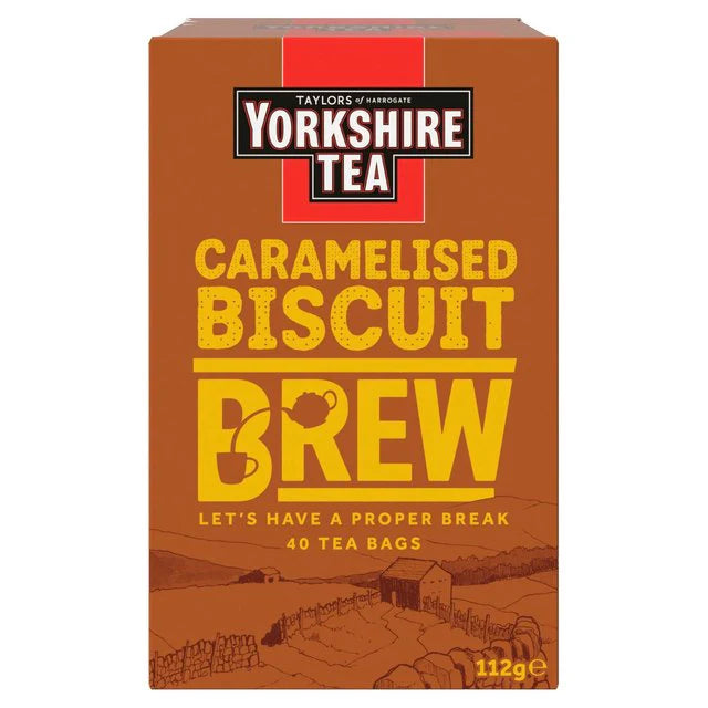 Yorkshire Carmelised Biscuit Brew 40 Tea Bags