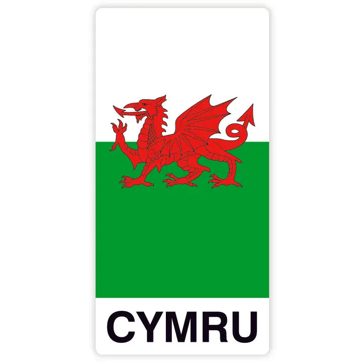 Cymru Dragon Vertical Sticker