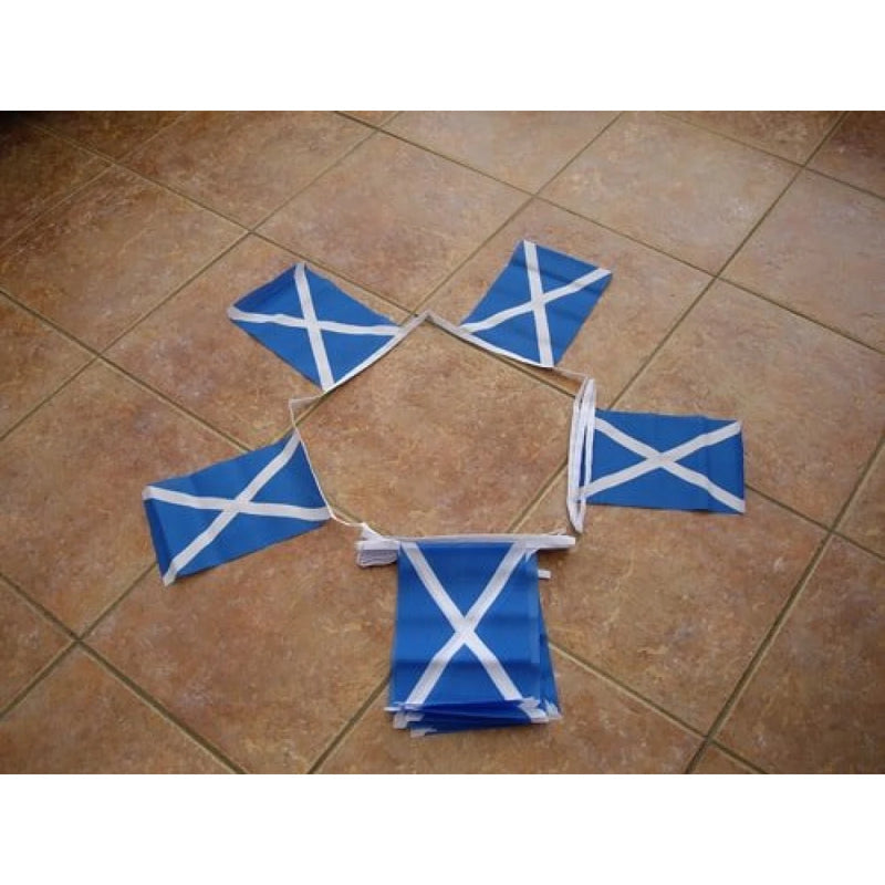 St. Andrews  Cross (Scotland/Saltire) Bunting 20 Flags