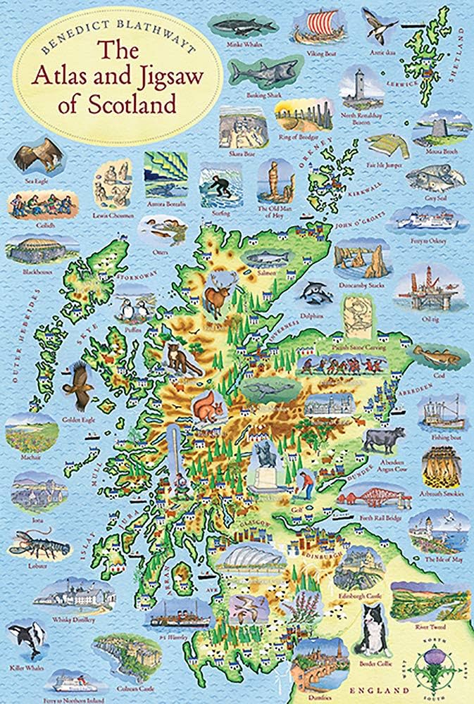The Atlas and Jigsaw of Scotland 300pc Puzzle