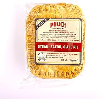 Pouch Pies - Steak, Bacon & Ale Pie 198g