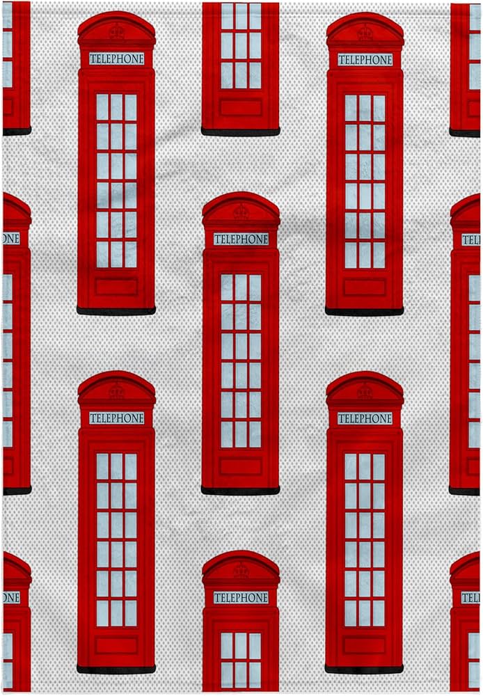 Red Telephone Box Hand Towel 15x22