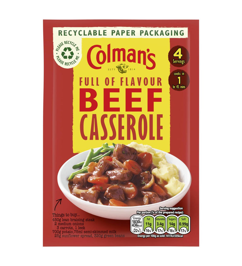 Colmans Beef Casserole Mix 40g