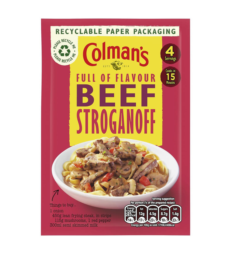 Colmans Beef Stroganoff Mix 39g