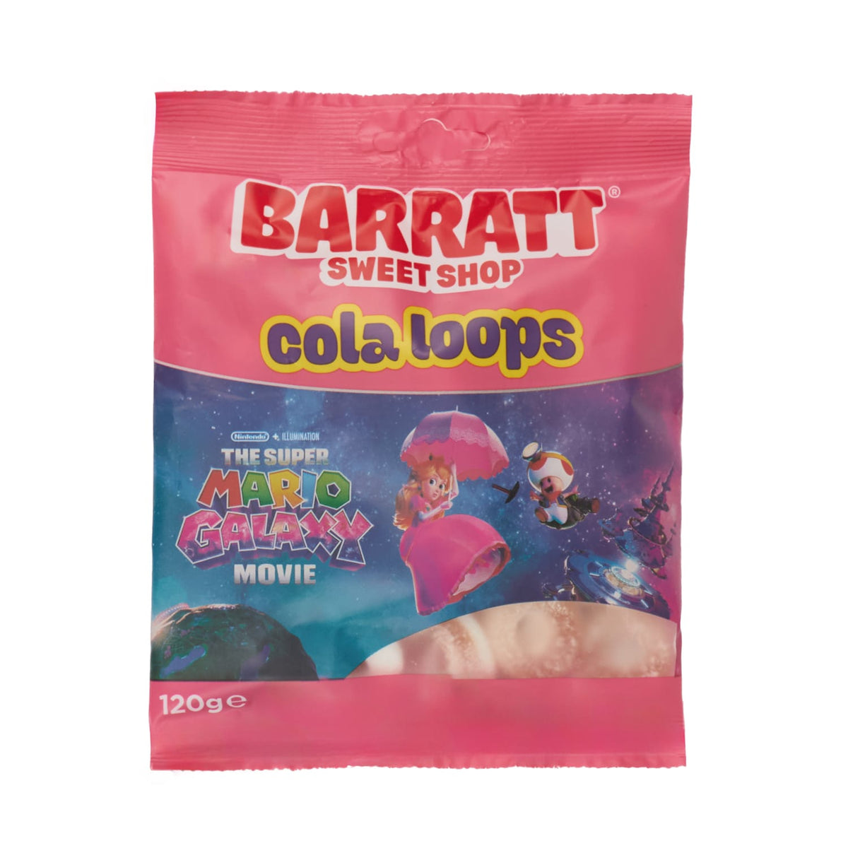 Barratt Super Mario Galaxy Cola Loops 120g