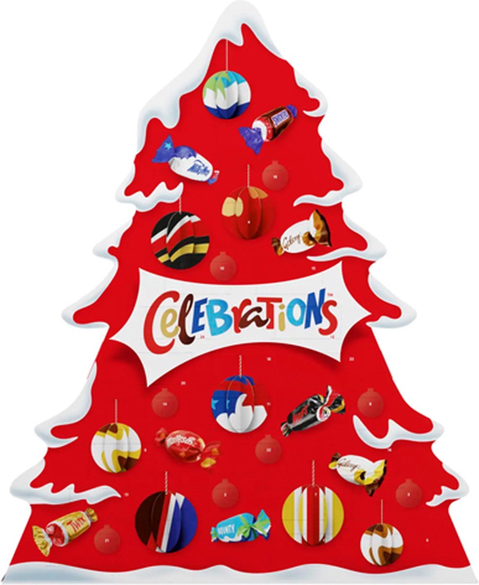 Mars Celebrations Tree Advent Calendar 215g