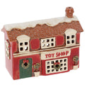 Village Pottery Christmas Toy Shop Tealight