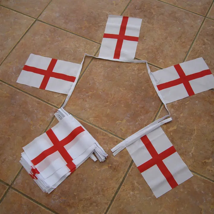 St. George Cross (England)  Bunting 20 Flags