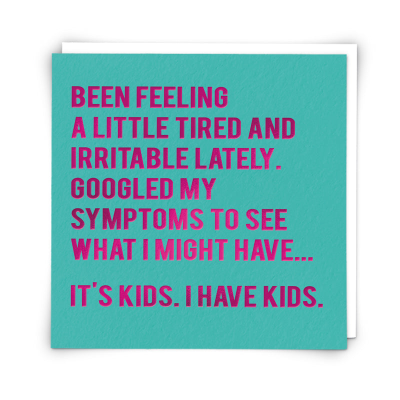 Irritable Symptoms Kids Card