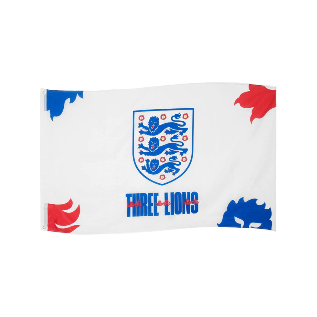 England 3 Lions World Cup White Flag (3x5)