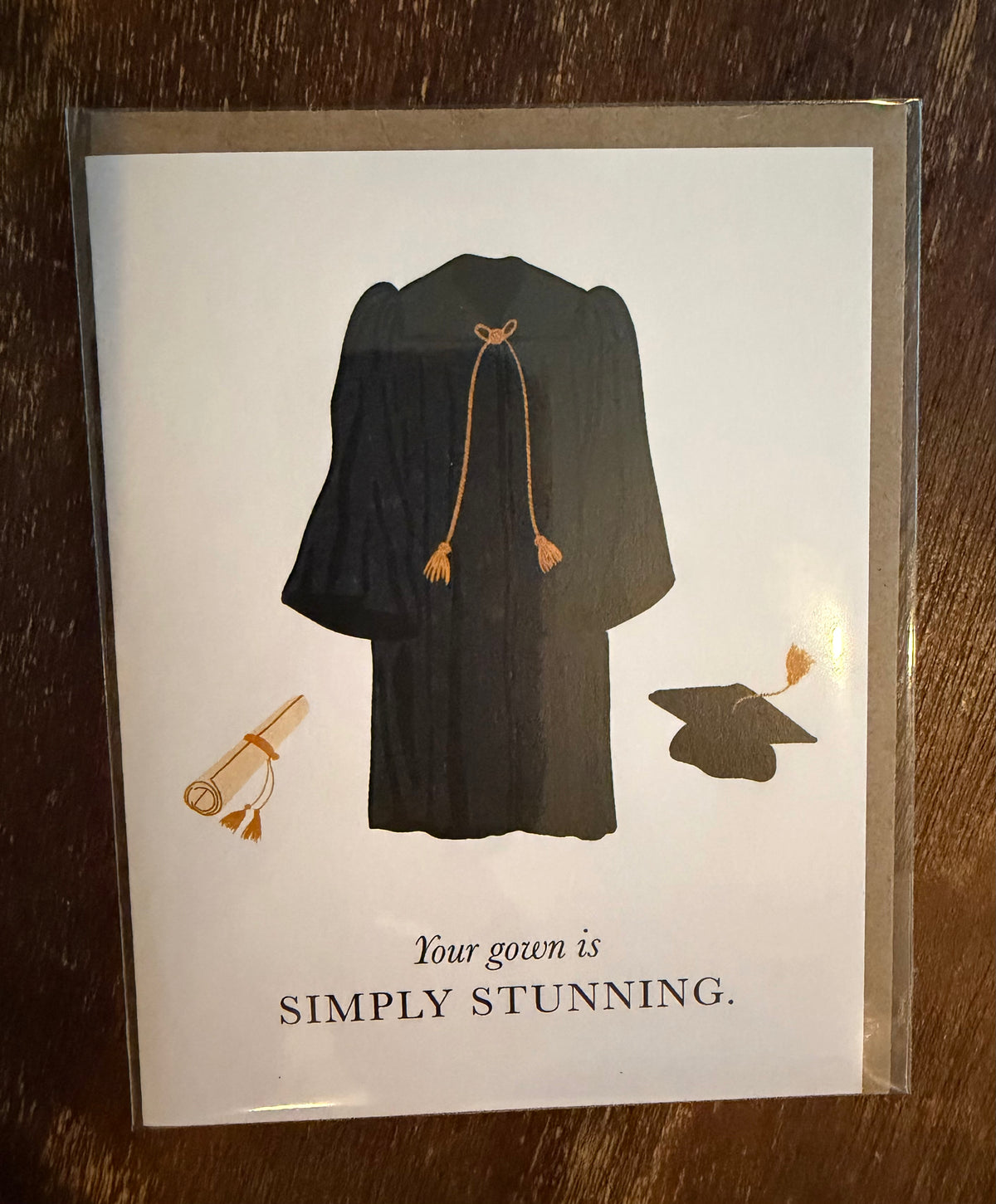 Your gown is SIMPLY STUNNING. Grad Card