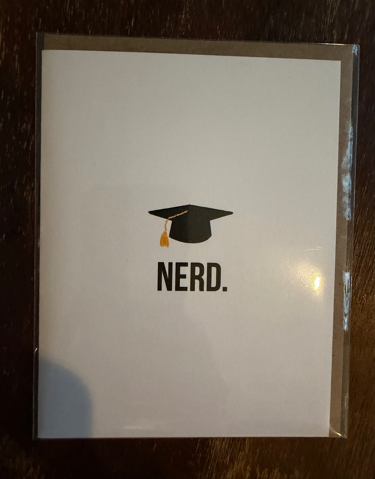 NERD. Grad Cap Card