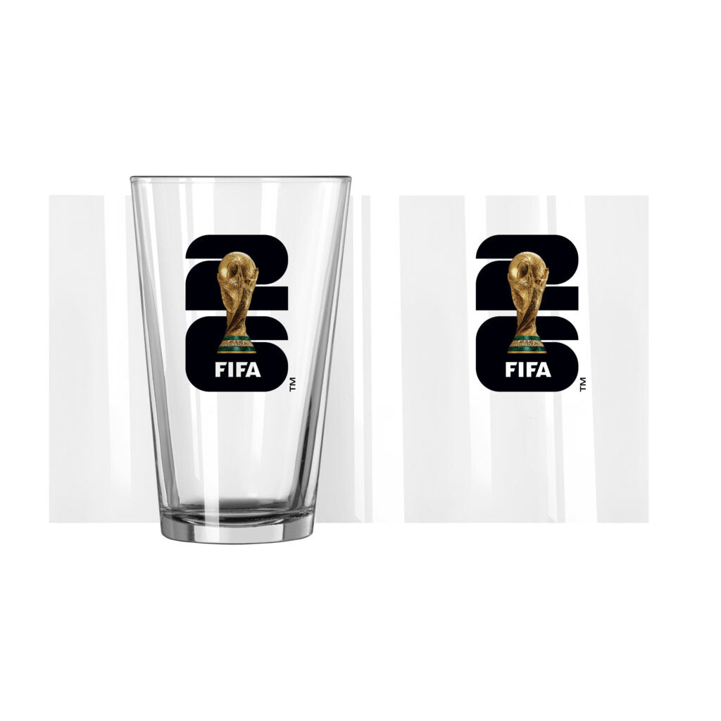 2026 FIFA World Cup Trophy Logo Pint Glass - 16oz