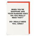 Shopping Needs Card