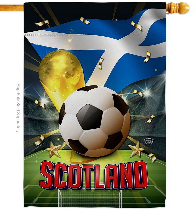 World Cup Scotland Soccer Garden Flag 13"x18.5"