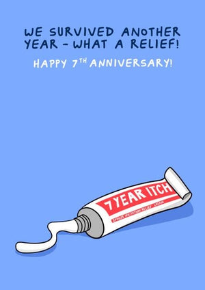 We Survived Another Year Anniversary Card