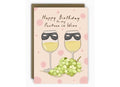 Happy Birthday to My Partner in Wine Card