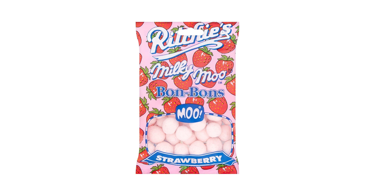 Ritchies Milky Moo Bon-Bons: Strawberry 80g