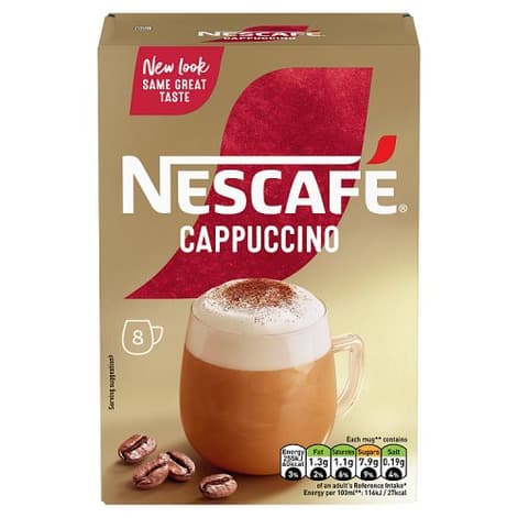 Nescafe Cappuccino Sachets 124g