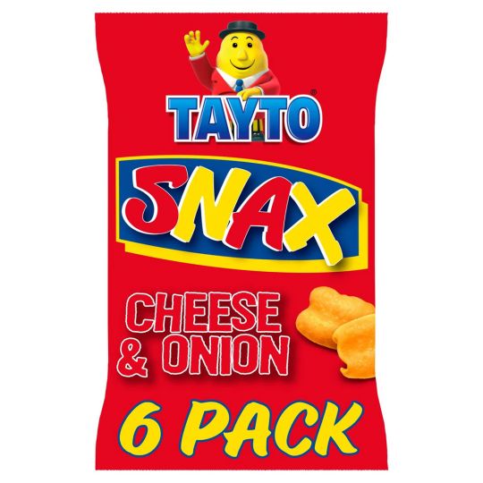 Tayto Cheese and Onion Snax 6 pack 102g