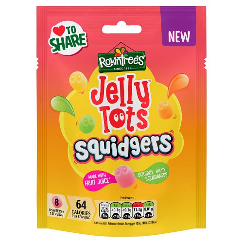 Rowntrees Squidgers Jelly Tots Pouch 120g