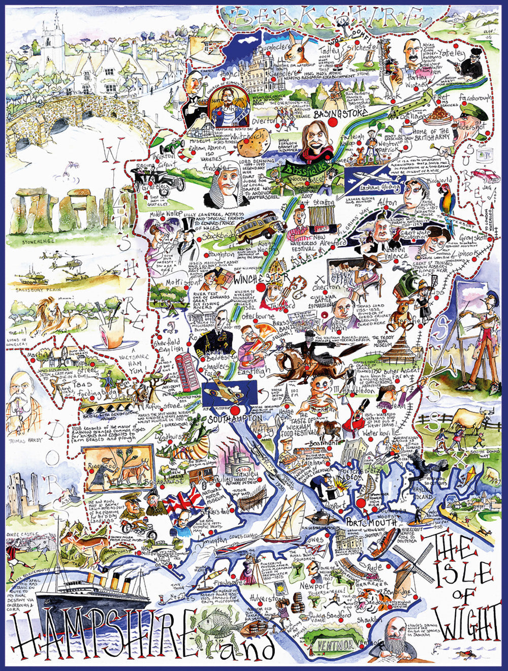 Hampshire - Tim Bulmer 300 pc wooden puzzle