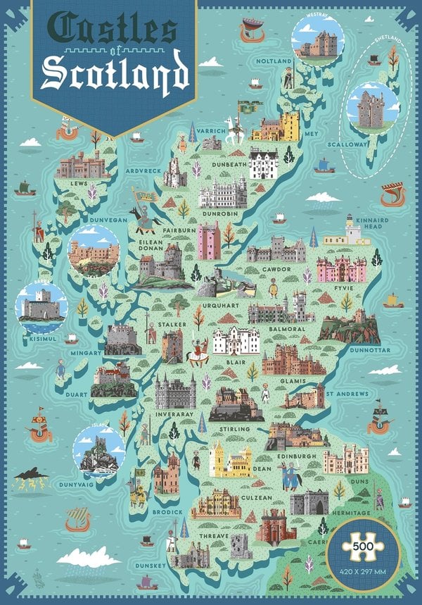 Scotland Castles 500pc Puzzle