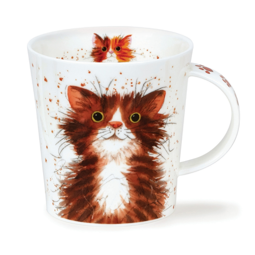Dunoon Lomo Catter Splatter Mug - Tabby