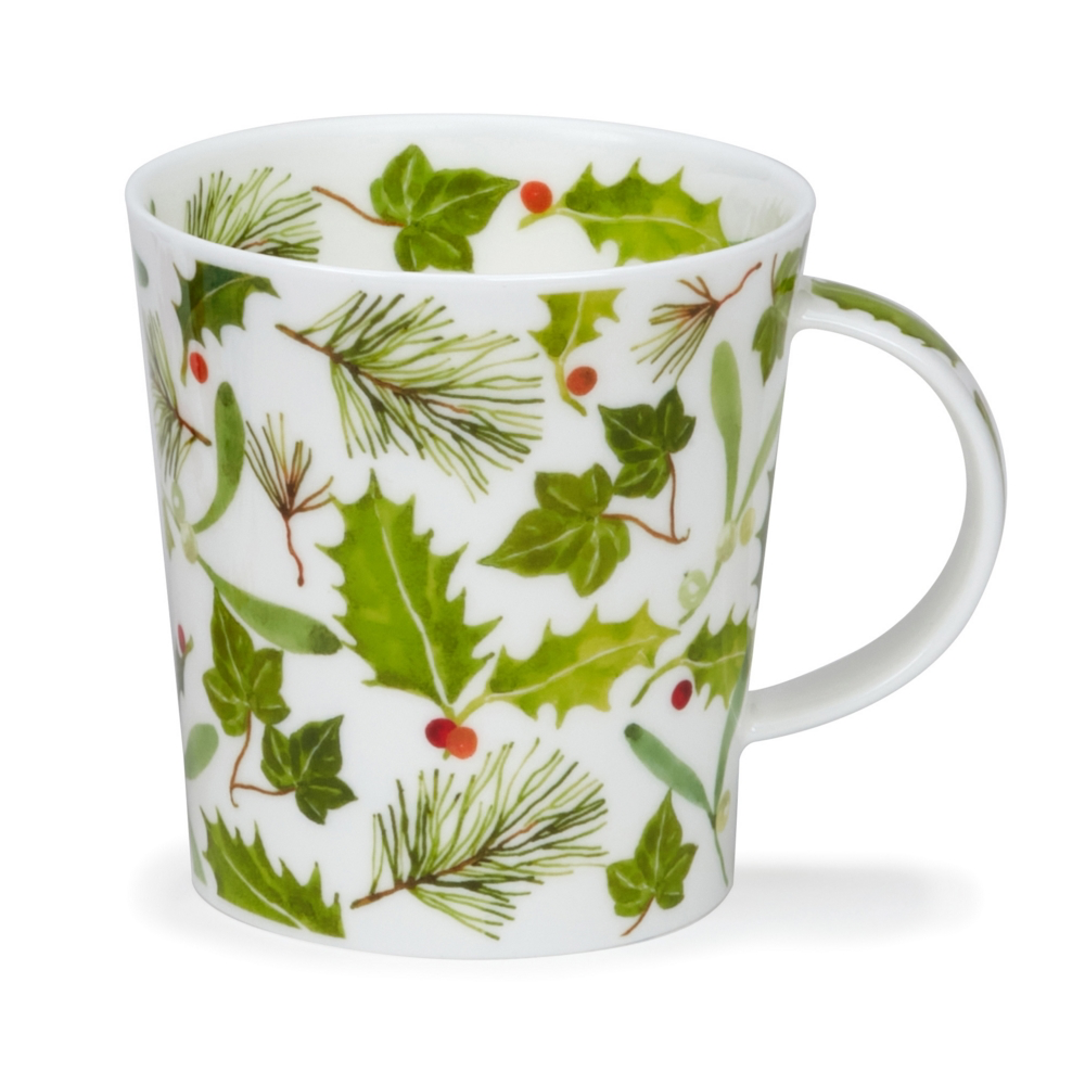 Dunoon Lomo Holly & Mistletoe Mug