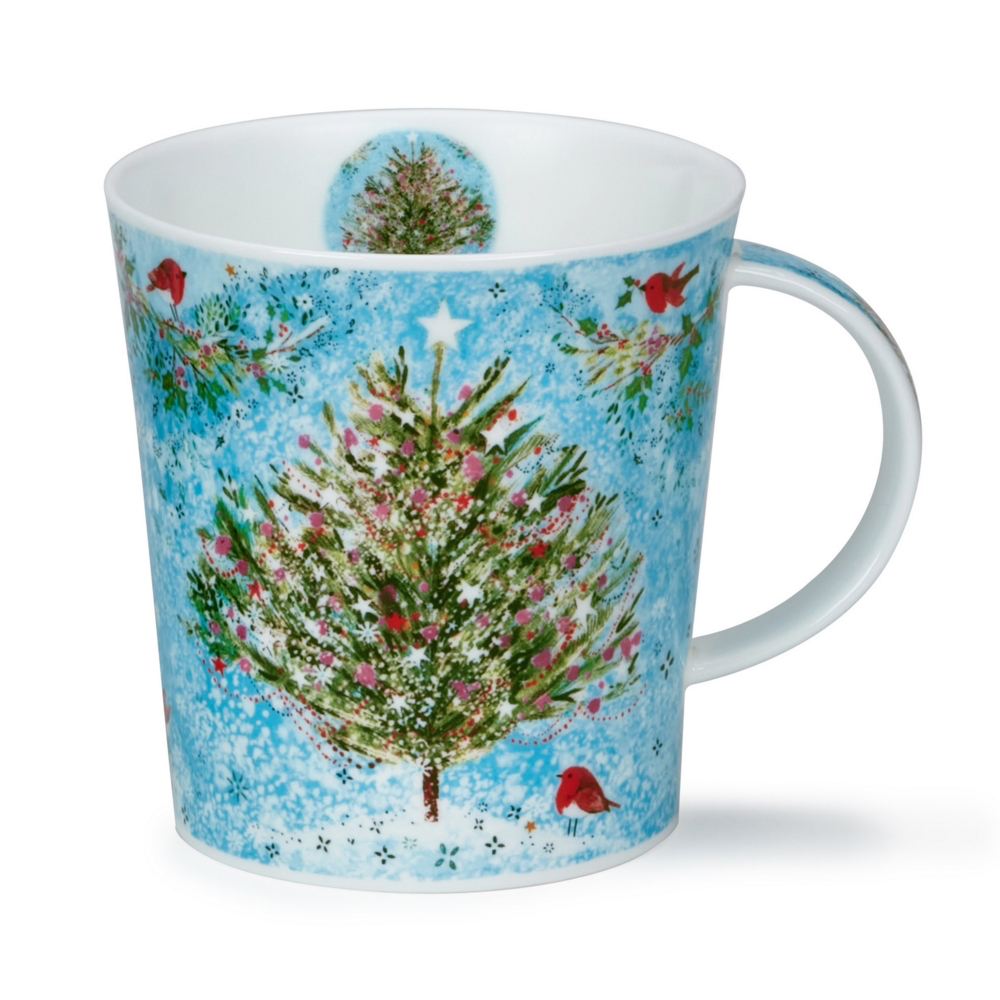 Dunoon Lomo Snowy Christmas Mug - Tree